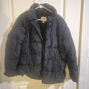 Old Navy Black Quilted Puffer Jacket